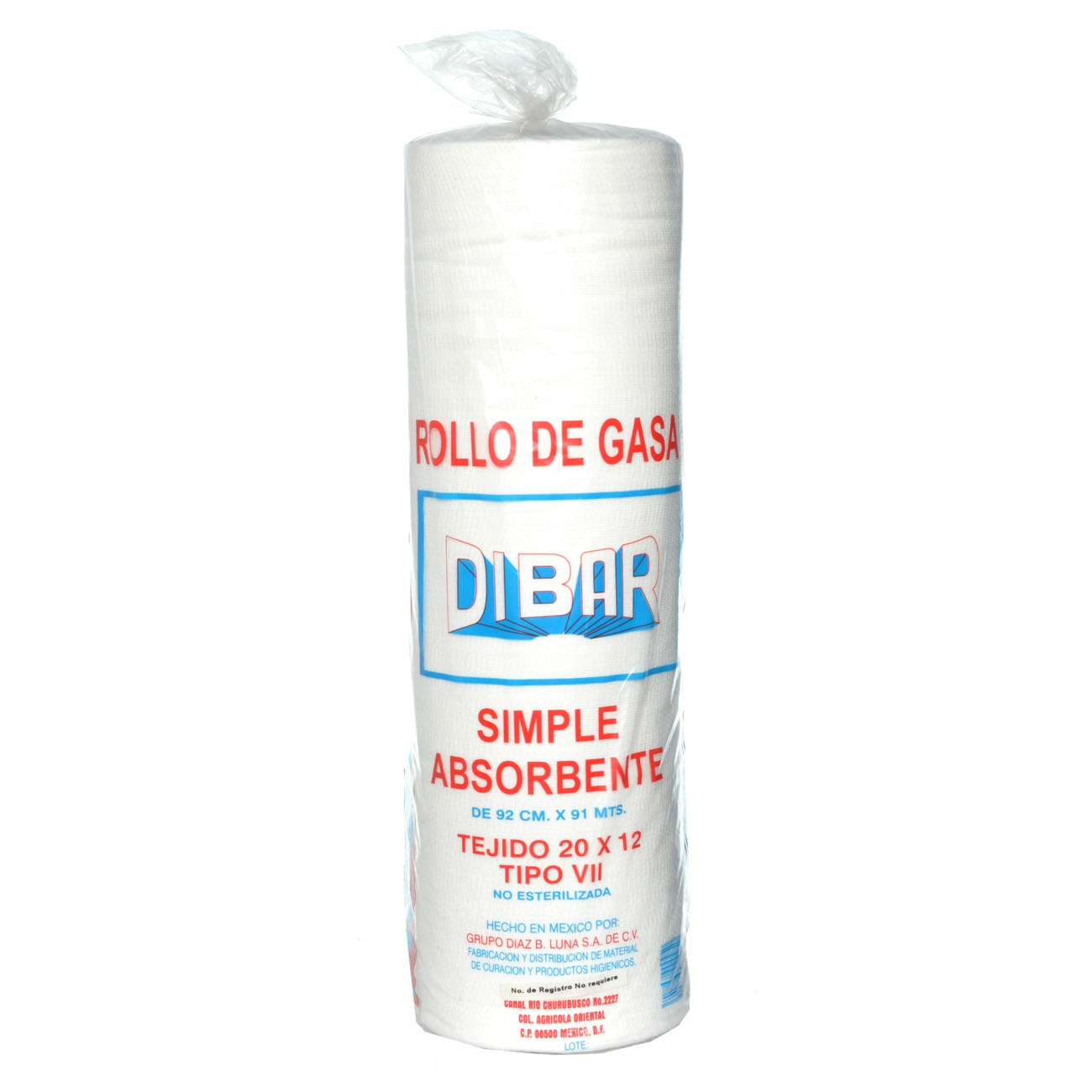 GASA SIMPLE NO ESTÉRIL